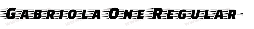 Gabriola One Regular字体转换